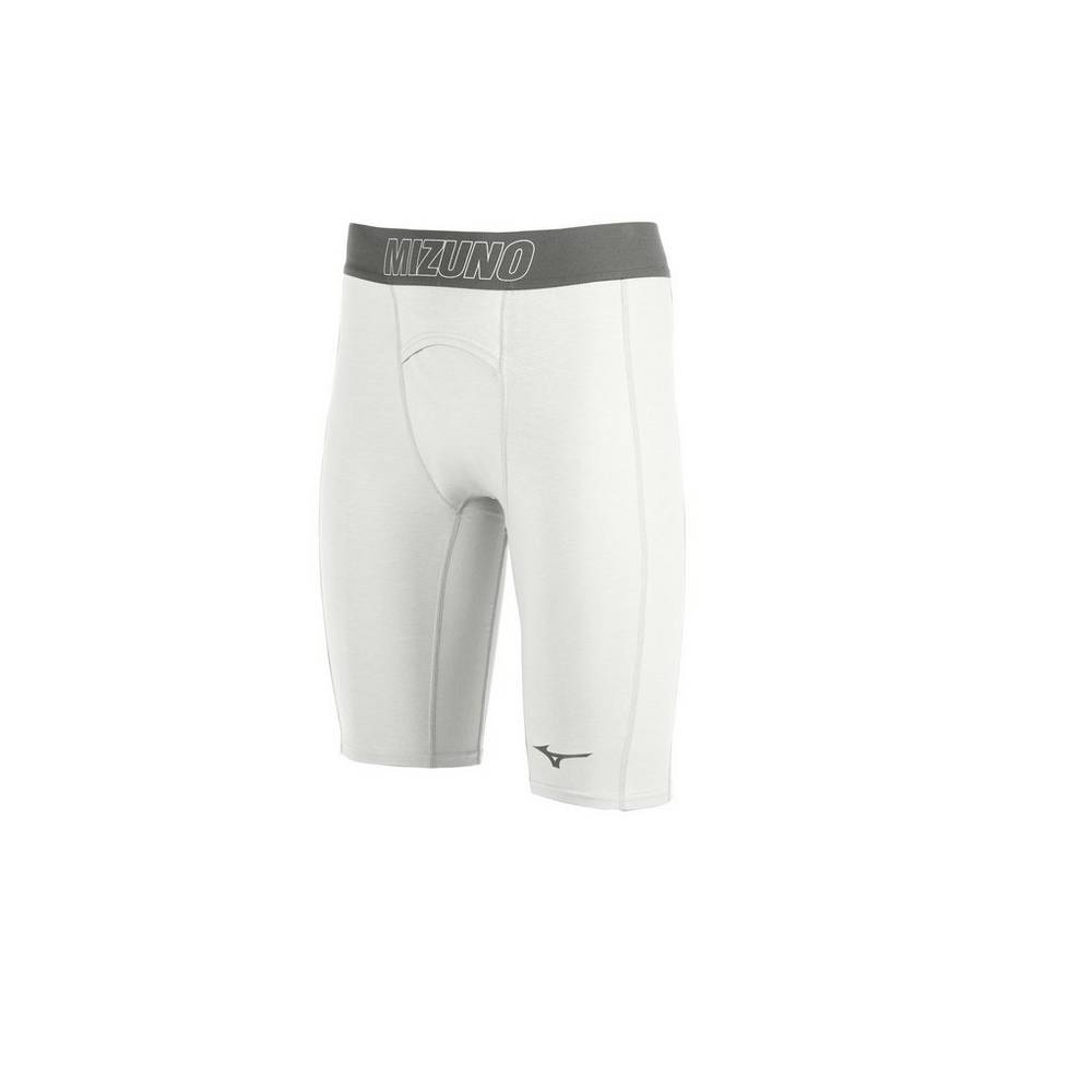 Pantalones Cortos Mizuno The Arrival Compression Hombre Blancas Comprar NBQD-94063